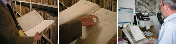 Anfragenrecherche an Hand von Archivalien und Anfragenbeantwortung © OESTA