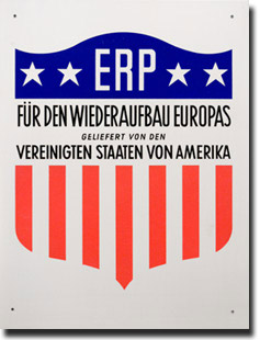 Aluminiumtafel für aus ERP-Mitteln finanzierte Bauwerken und Maschinen © OESTA