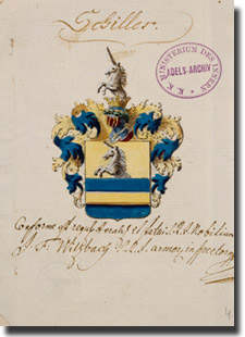 Adelsakt Friedrich von Schiller 1802 © OESTA