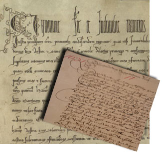 Schriftproben aus verschiedenen Jahrhunderten © OESTA