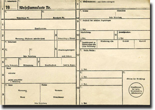 Wehrstammkarte 1938–1945 © OESTA 