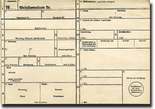 Wehrstammkarte 1938–1945 © OESTA